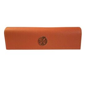 Tory Burch Sunglasses Case Hard Shell Brown Designer Eyeglasses Holder‎ reading